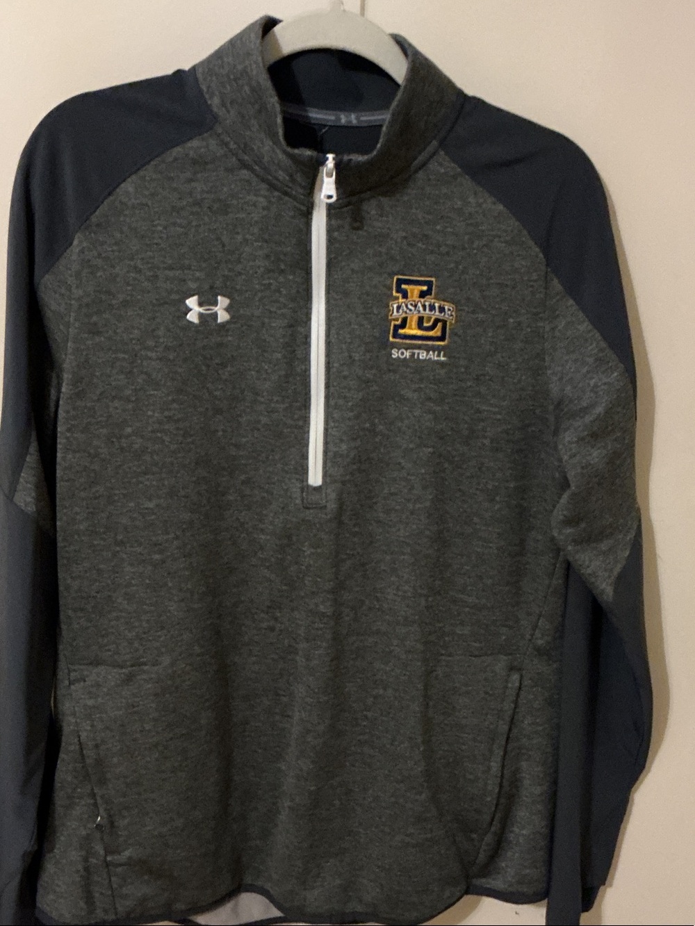 Under Armour LaSalle Softball Grey 1/4 Zip Pullover